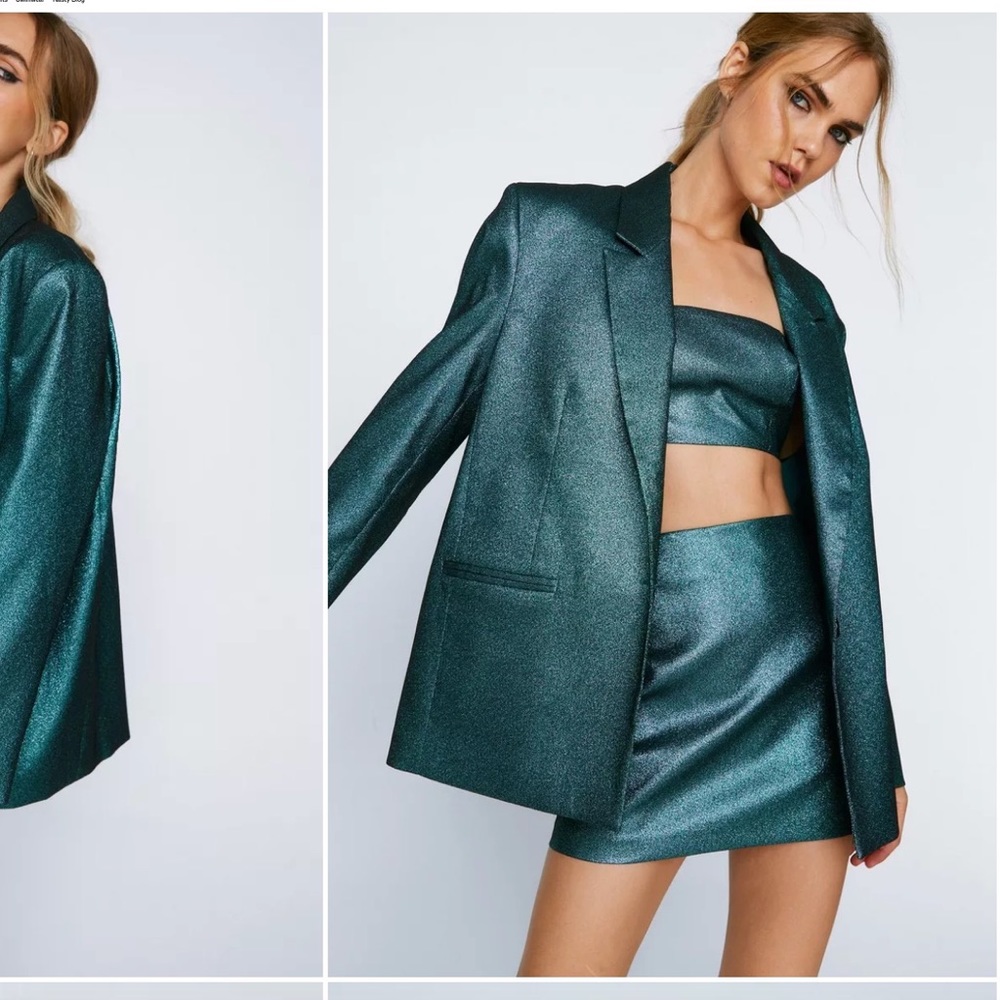 Nasty gal tube top and blazer